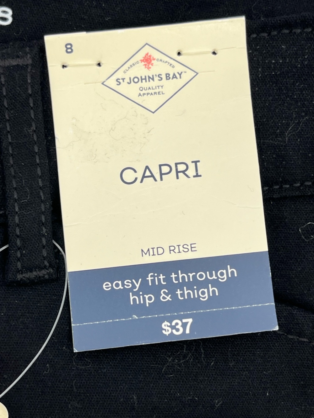 St. John's Bay Black Capri Pants - Picture 8 of 8